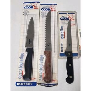 Good Cook Kitchen Knives Cooks Slicing Boning Knife Lot Of 3